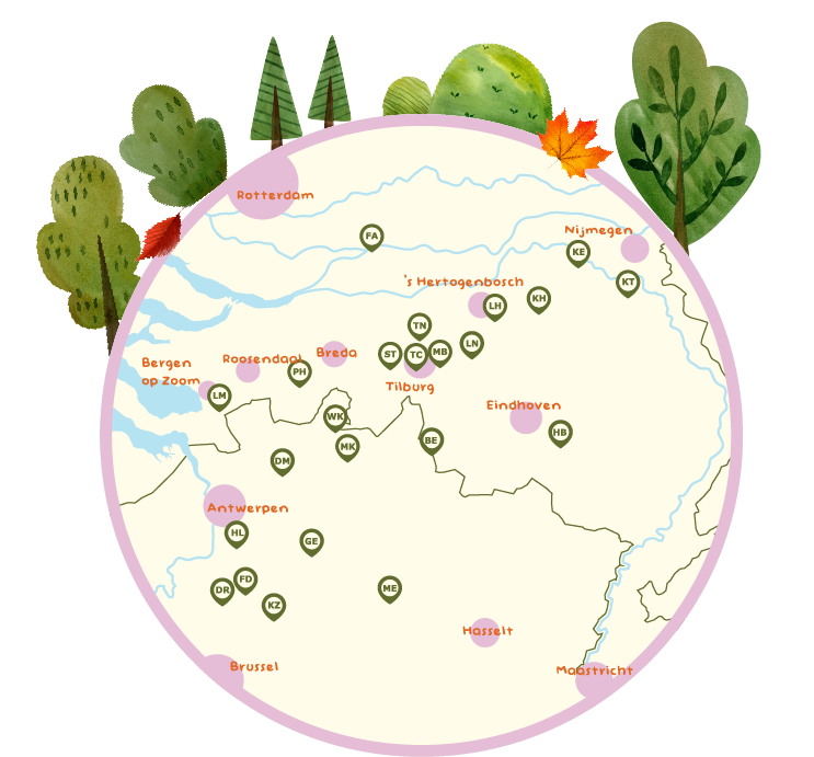 Vossenstreken routes